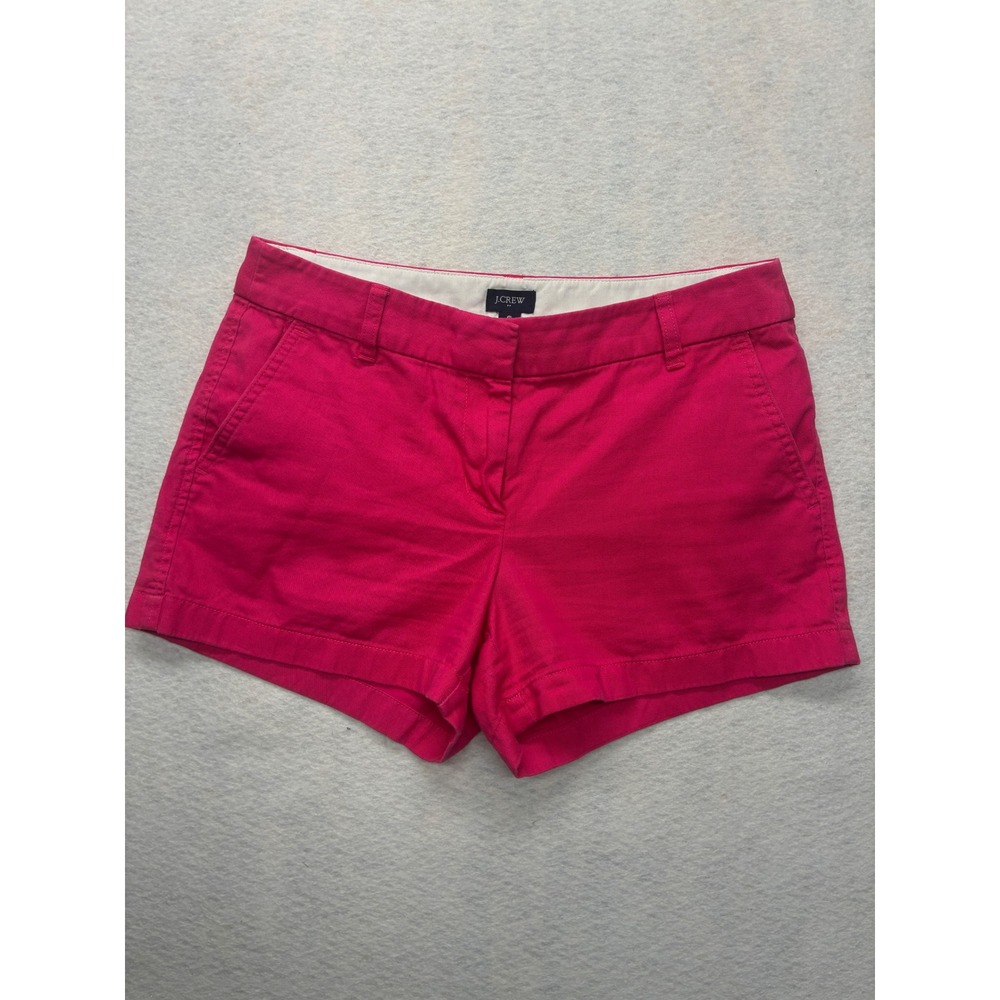 J.Crew Modern Chino Shorts Barbiecore Preppy Cotton - 6 Pink